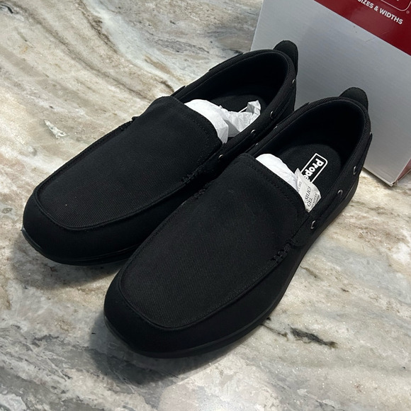NIB Propet Viasol Men's Slip-On Shoes – Black, Size 8 - Picture 1 of 7